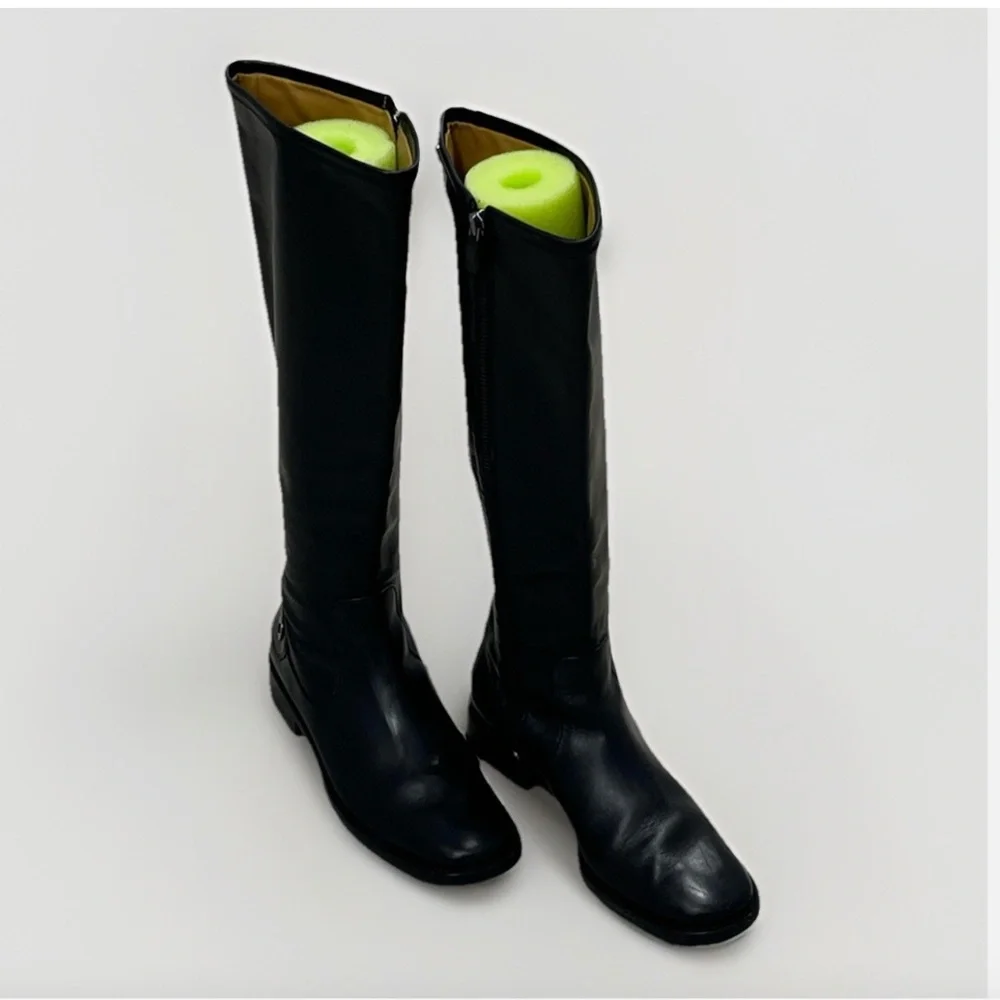 Cole Haan Black Knee High Riding Boots Womens Size 5 B Style D15559 - Picture 9 of 12